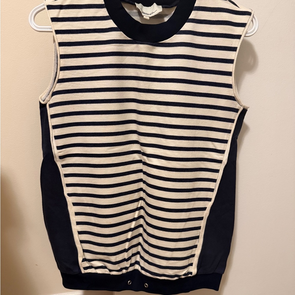 3.1 Phillip Lim Black and White Striped Kids Tank Top